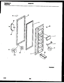 03 - Refrigerator Door Parts parts for Frigidaire Refrigerator MRS20HRAW1 from AppliancePartsPros.com
