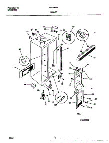 04 - Cabinet parts for Frigidaire Refrigerator MRS20HRAW6 from AppliancePartsPros.com