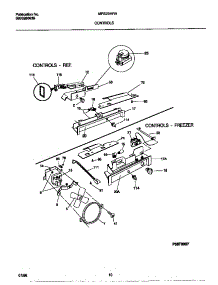 06 - Controls parts for Frigidaire Refrigerator MRS20HRAW6 from AppliancePartsPros.com