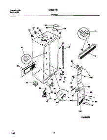 04 - Cabinet parts for Frigidaire Refrigerator MRS20HNGD0 from AppliancePartsPros.com