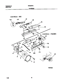 06 - Controls parts for Frigidaire Refrigerator MRS20HNGD0 from AppliancePartsPros.com