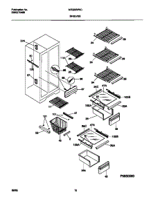05 - Shelves parts for Frigidaire Refrigerator MRS22WNCW1 from AppliancePartsPros.com