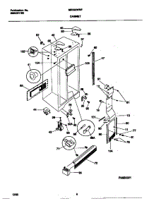 04 - Cabinet parts for Frigidaire Refrigerator MRS22WNEW2 from AppliancePartsPros.com