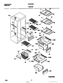 05 - Shelves parts for Frigidaire Refrigerator MRS22WNEW2 from AppliancePartsPros.com