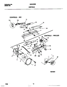 06 - Controls parts for Frigidaire Refrigerator MRS22WNEW2 from AppliancePartsPros.com