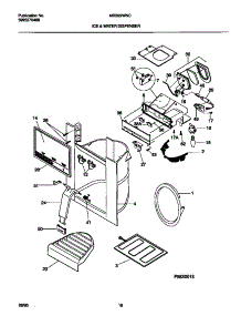 08 - Ice & Water Dispenser parts for Frigidaire Refrigerator MRS22WNCW1 from AppliancePartsPros.com