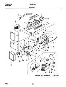 10 - Ice Maker parts for Frigidaire Refrigerator MRS22WNCW1 from AppliancePartsPros.com