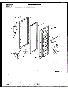 03 - Refrigerator Door Parts parts for Frigidaire Refrigerator MRS22WRAW0 from AppliancePartsPros.com