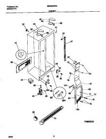 04 - Cabinet parts for Frigidaire Refrigerator MRS22WNGD5 from AppliancePartsPros.com