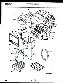 10 - Ice Door, Dispenser And Water Tanks parts for Frigidaire Refrigerator MRS22WRAW0 from AppliancePartsPros.com