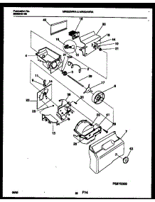 12 - Ice Dispenser parts for Frigidaire Refrigerator MRS22WRAW0 from AppliancePartsPros.com