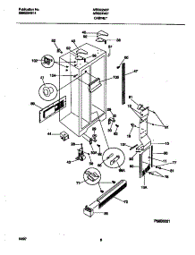 05 - Cabinet parts for Frigidaire Refrigerator MRS24WIFD0 from AppliancePartsPros.com