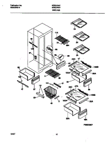 06 - Shelves parts for Frigidaire Refrigerator MRS24WIFD0 from AppliancePartsPros.com