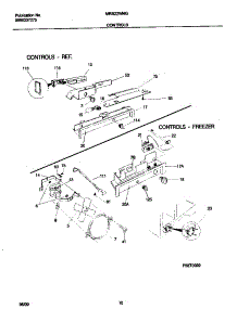 06 - Controls parts for Frigidaire Refrigerator MRS22WNGD5 from AppliancePartsPros.com