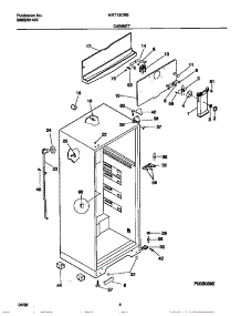 03 - Cabinet parts for Frigidaire Refrigerator MRT13CRBD3 from AppliancePartsPros.com