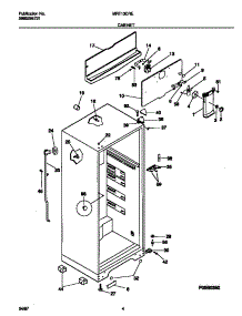 03 - Cabinet parts for Frigidaire Refrigerator MRT13CREZ1 from AppliancePartsPros.com