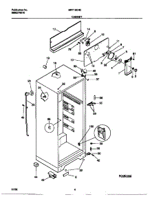 03 - Cabinet parts for Frigidaire Refrigerator MRT15CNCZ1 from AppliancePartsPros.com