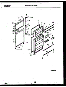 02 - Door Parts parts for Frigidaire Refrigerator MRT13CRBW1 from AppliancePartsPros.com