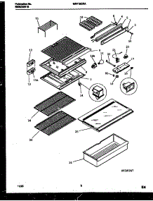 04 - Shelves And Supports parts for Frigidaire Refrigerator MRT15CRAW0 from AppliancePartsPros.com