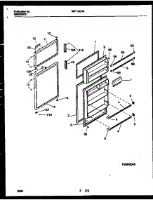 02 - Door Parts parts for Frigidaire Refrigerator MRT15CRAW1 from AppliancePartsPros.com