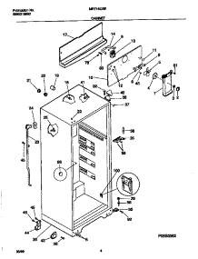 03 - Cabinet parts for Frigidaire Refrigerator MRT15CSEDA from AppliancePartsPros.com