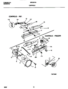 06 - Controls parts for Frigidaire Refrigerator MRS20HRAW4 from AppliancePartsPros.com