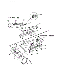06 - Controls parts for Frigidaire Refrigerator MRS22HNCD0 from AppliancePartsPros.com
