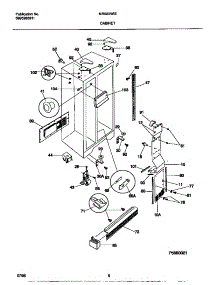 04 - Cabinet parts for Frigidaire Refrigerator MRS22WIEW1 from AppliancePartsPros.com