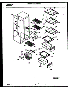06 - Shelves And Supports parts for Frigidaire Refrigerator MRS24WHAW0 from AppliancePartsPros.com