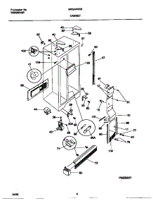 04 - Cabinet parts for Frigidaire Refrigerator MRS24WSBD0 from AppliancePartsPros.com