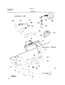 11 - Controls parts for Frigidaire Refrigerator MRS26LGJW3 from AppliancePartsPros.com