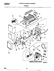 12 - Ice Maker parts for Frigidaire Refrigerator MRS26WRED1 from AppliancePartsPros.com