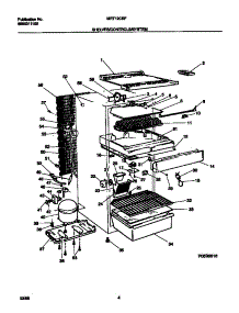 03 - Cabinet / Shelves / System parts for Frigidaire Refrigerator MRT12CRFW1 from AppliancePartsPros.com