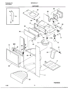 14 - Dispenser parts for Frigidaire Refrigerator MRS26LGJC1 from AppliancePartsPros.com