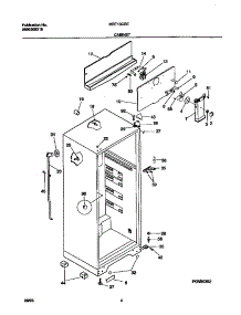 03 - Cabinet parts for Frigidaire Refrigerator MRT13CREW3 from AppliancePartsPros.com