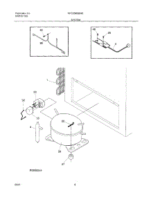 07 - System parts for Frigidaire Freezer MFC05M3BW6 from AppliancePartsPros.com