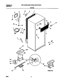 05 - System parts for Frigidaire Refrigerator MRT13CREW4 from AppliancePartsPros.com