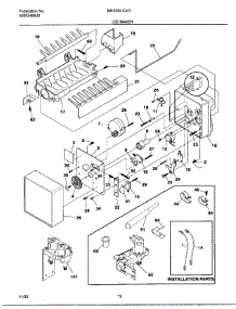 18 - Ice Maker parts for Frigidaire Refrigerator MRS26LGJC1 from AppliancePartsPros.com