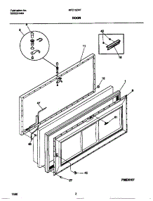 02 - Door parts for Frigidaire Freezer MFC15D4FW0 from AppliancePartsPros.com