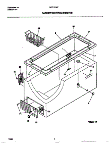 03 - Cabinet / Control / Shelves parts for Frigidaire Freezer MFC15D4FW0 from AppliancePartsPros.com