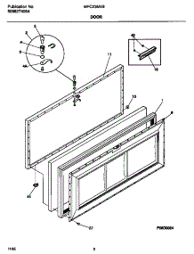 02 - Door parts for Frigidaire Freezer MFC23M4BW4 from AppliancePartsPros.com