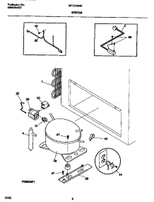 04 - System parts for Frigidaire Freezer MFC25M4BW3 from AppliancePartsPros.com