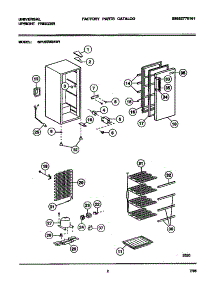 02 - Combined parts for Frigidaire Freezer MFU07M3AW1 from AppliancePartsPros.com