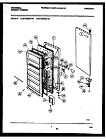 02 - Door Parts parts for Frigidaire Freezer MFU09M2AW0 from AppliancePartsPros.com