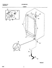 05 - Cabinet parts for Frigidaire Freezer MFU09M2GW5 from AppliancePartsPros.com