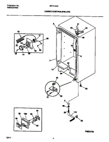 03 - Cabinet / Control / Shelves parts for Frigidaire Freezer MFU14D2FW0 from AppliancePartsPros.com