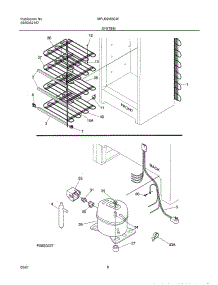 07 - System parts for Frigidaire Freezer MFU09M2GW6 from AppliancePartsPros.com