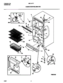 03 - Cabinet / Control / Shelves parts for Frigidaire Freezer MFU14F7FW1 from AppliancePartsPros.com