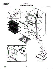 03 - Cabinet / Control / Shelves parts for Frigidaire Freezer MFU16F3BW3 from AppliancePartsPros.com