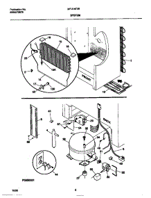 04 - System parts for Frigidaire Freezer MFU16F3BW3 from AppliancePartsPros.com